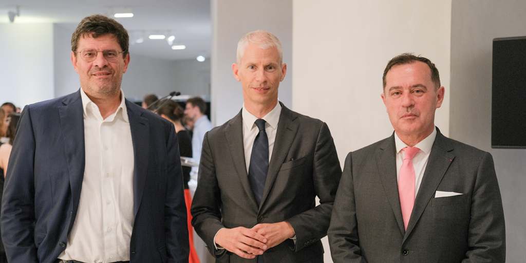 j f palus, franck riester et pascal lorot