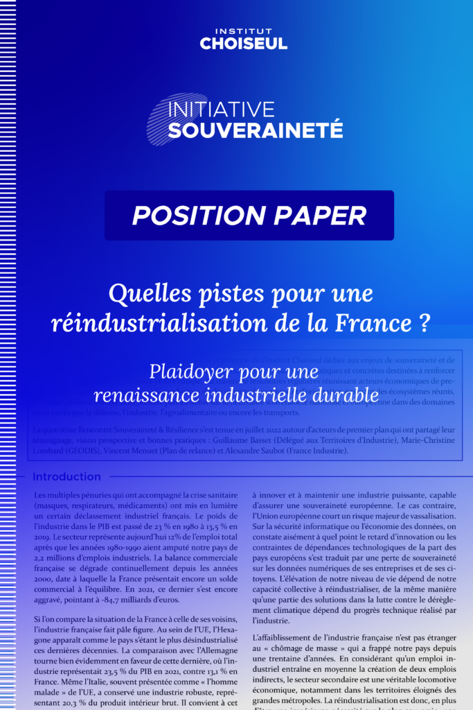 réindustrialisation france