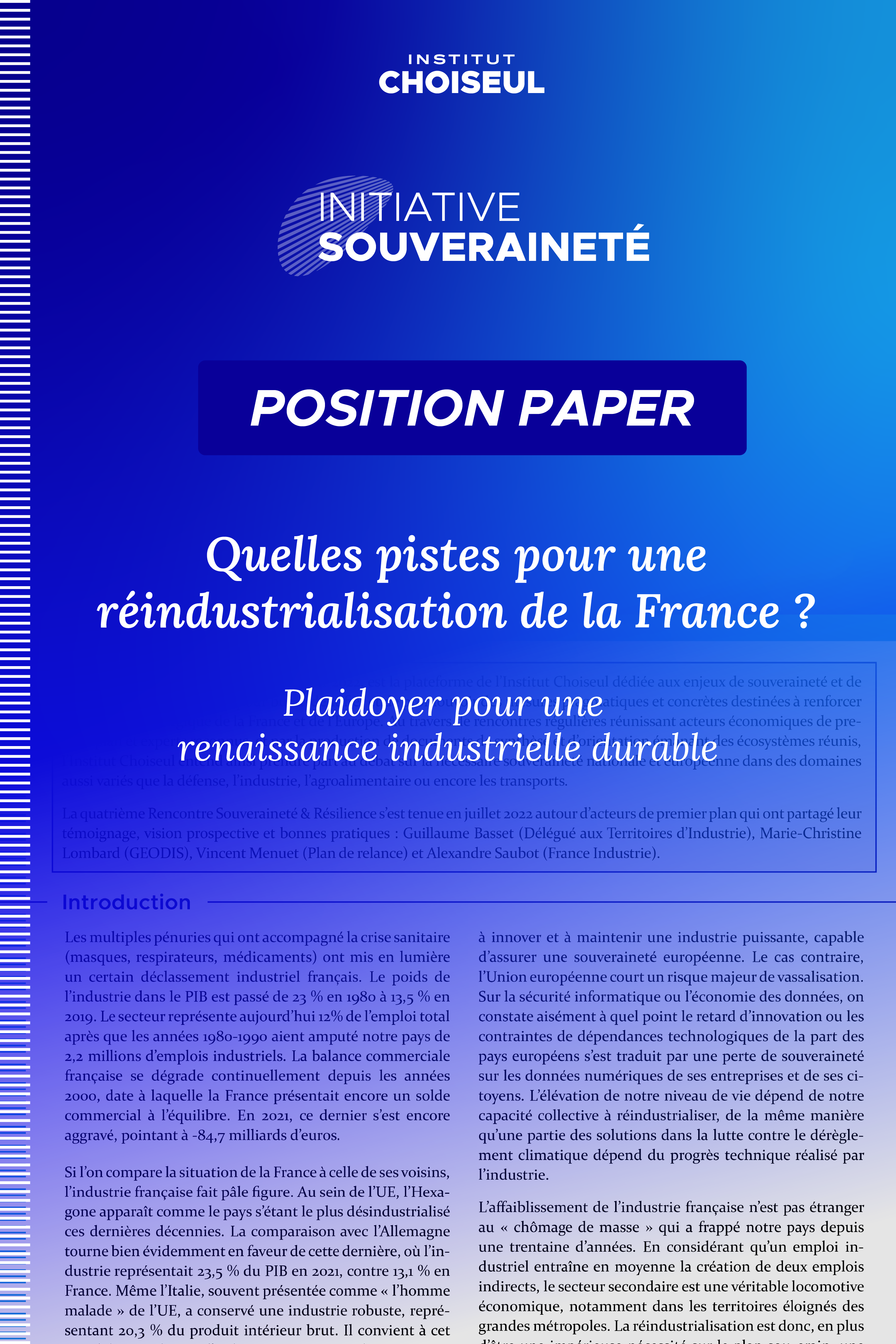réindustrialisation france