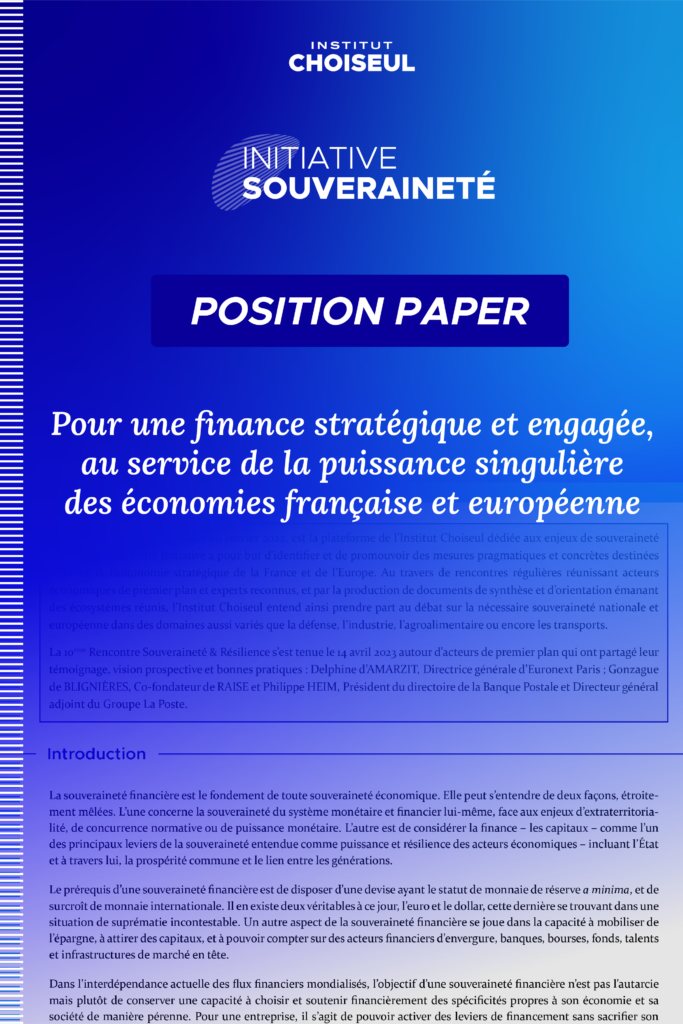 position paper souveraineté financière