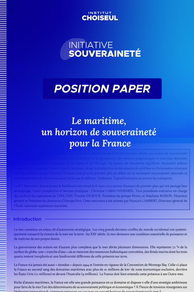 position paper maritime initiative souveraineté