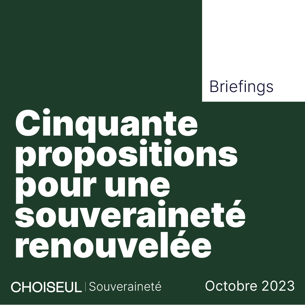 cinquante propositions pour une souveraineté renouvelée